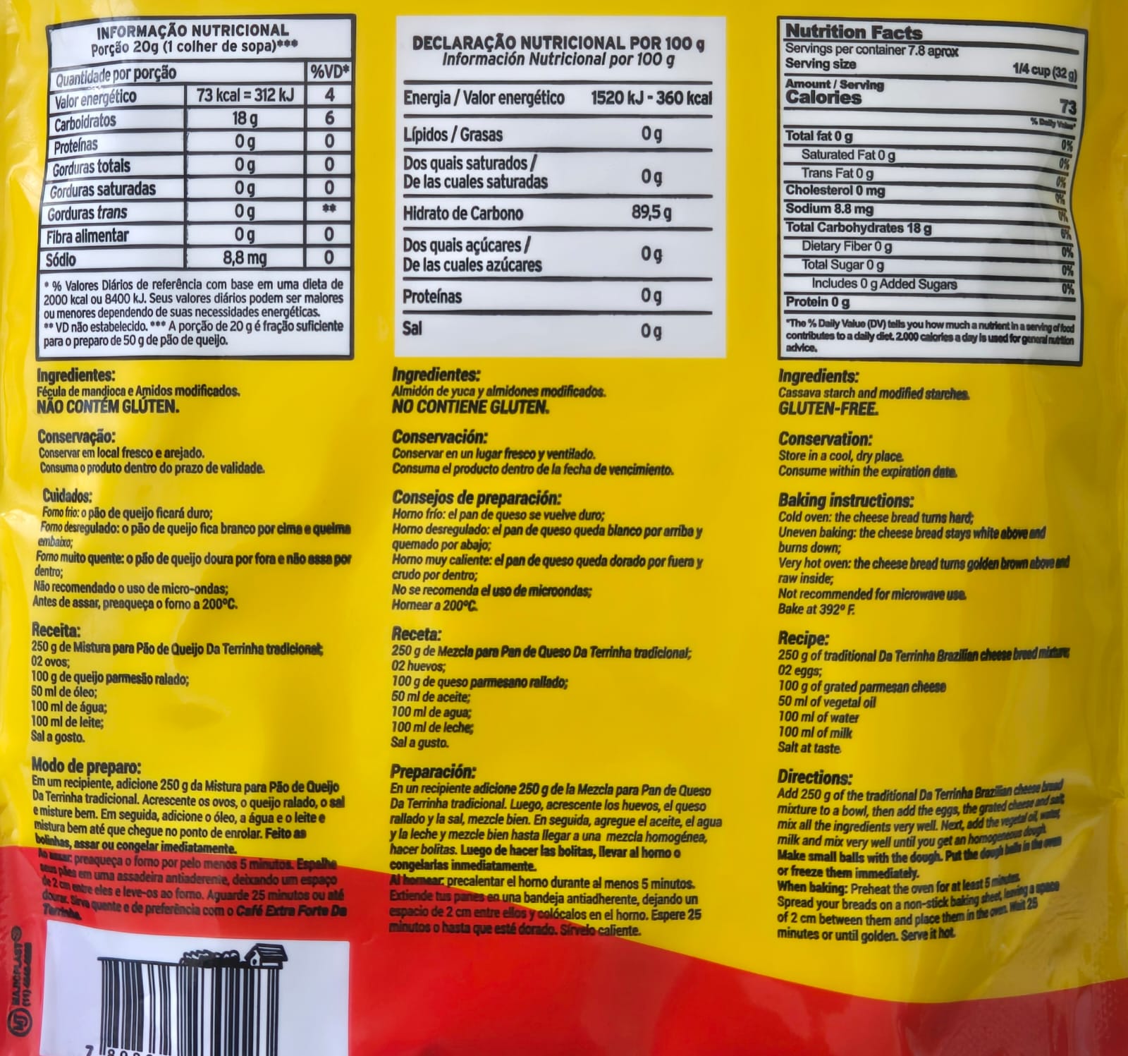 Mistura Para Pão de Queijo (DA TERRINHA)