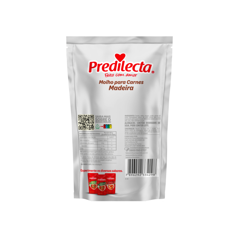 Molho Madeira 300g (PREDILECTA)