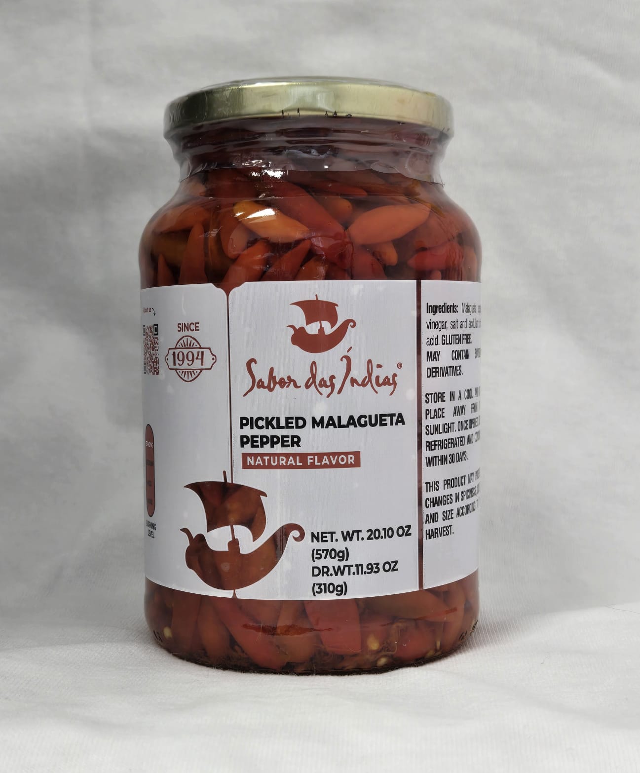 Pimenta Malagueta 570g  (SABOR DAS INDIAS)