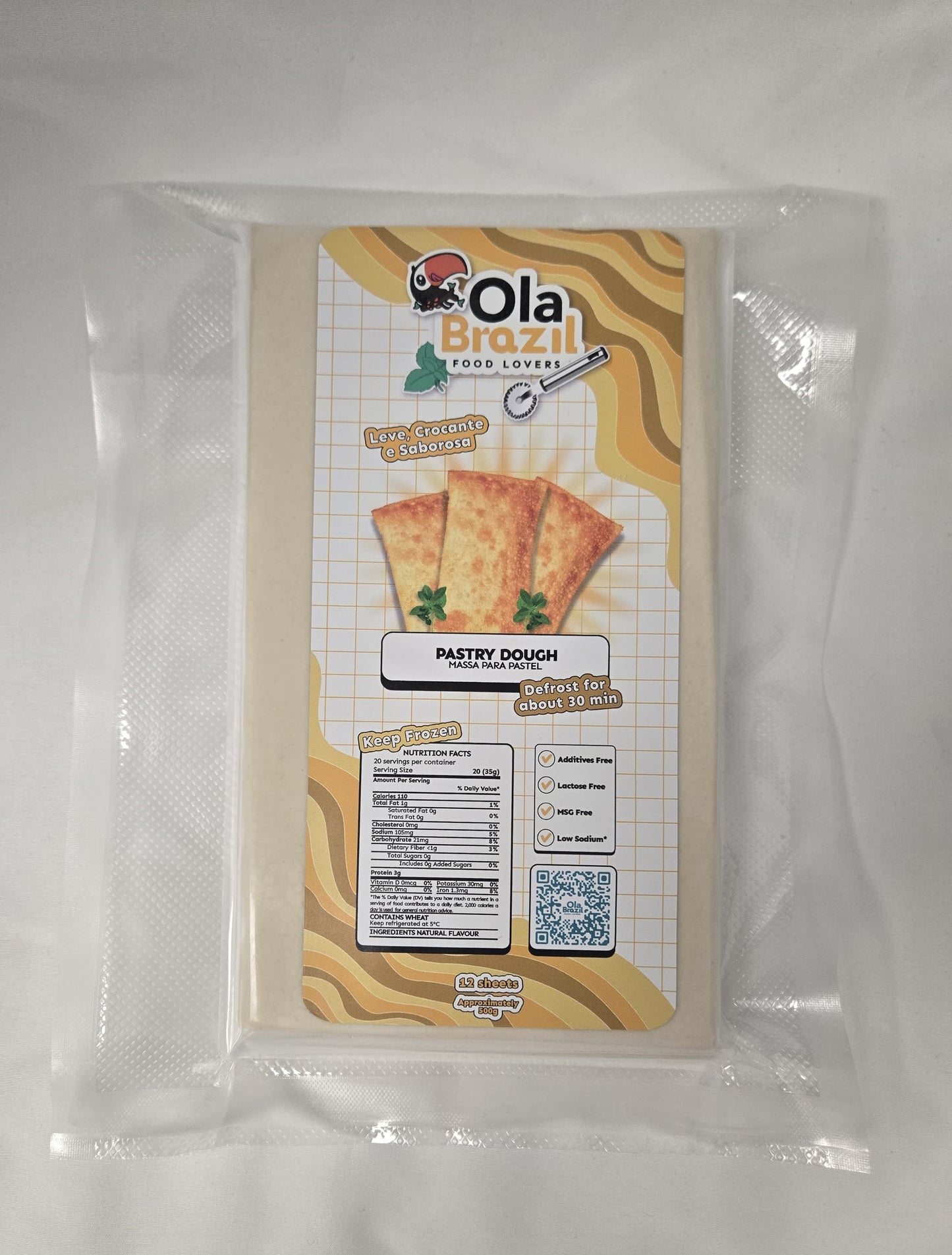 Massa de Pastel Congelada (OLA BRAZIL)