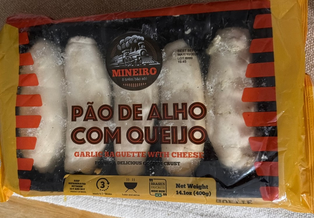 Pão de Alho com Queijo Congelado (MINEIRO) - B.B 10/MAIO/26 - VENCIDO
