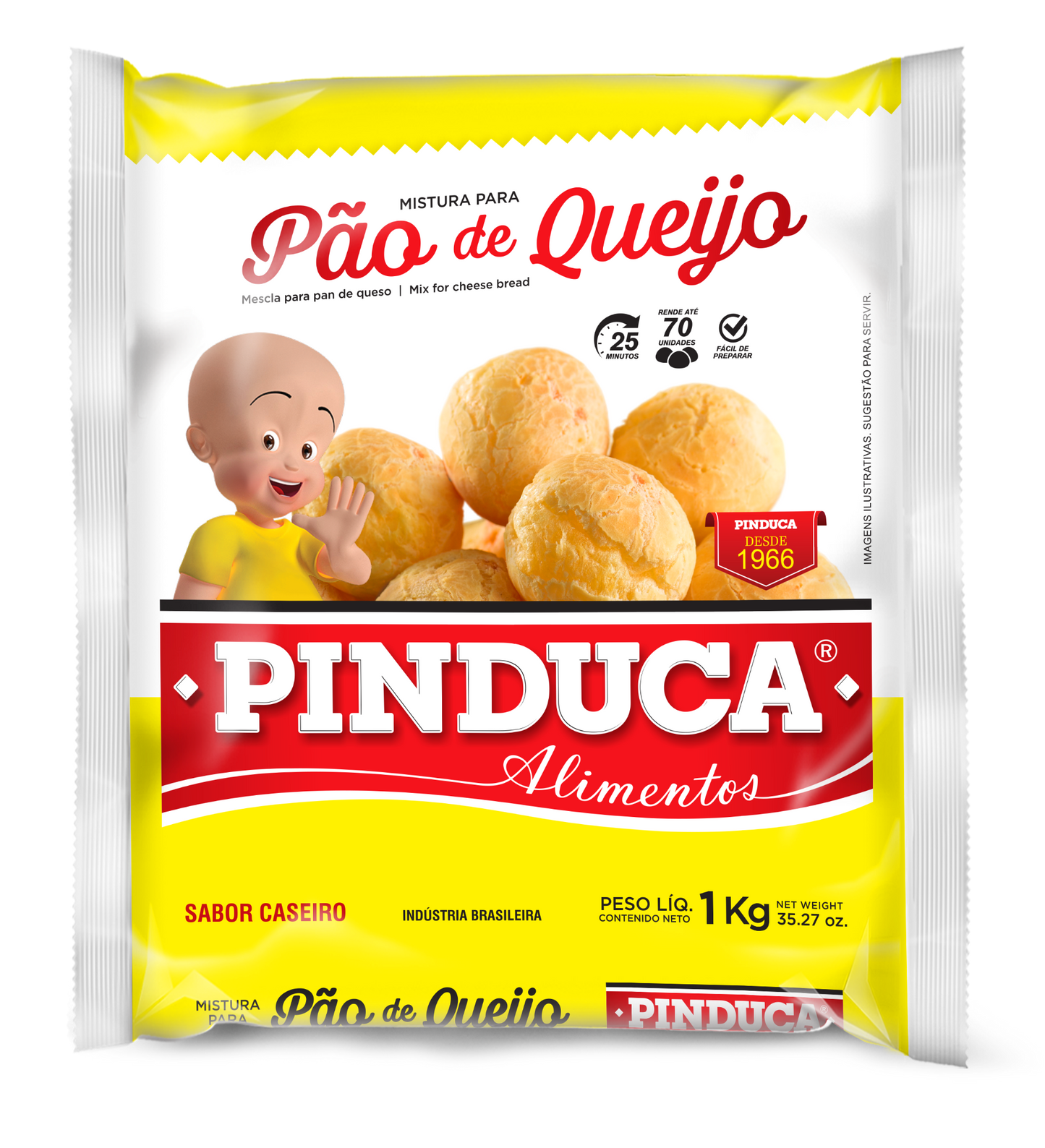 Mistura de Pão de Queijo 1Kg (PINDUCA) B.B.: 23/FEB/27