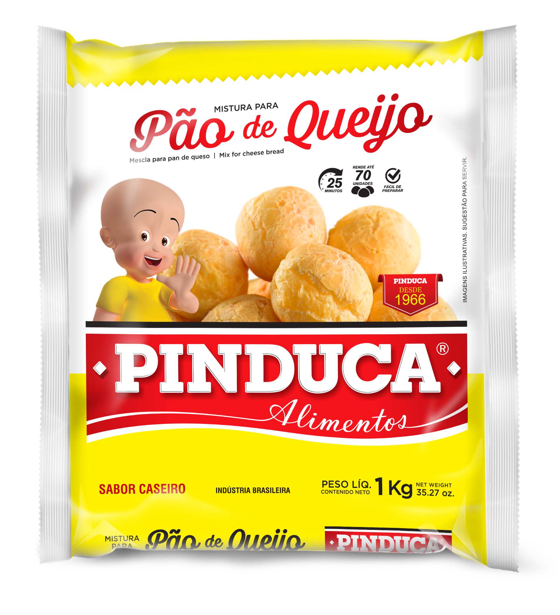 Mistura de Pão de Queijo 1Kg (PINDUCA) B.B.: 23/FEB/27