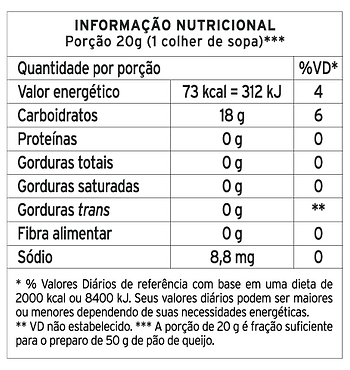 Mistura Para Pão de Queijo (DA TERRINHA)