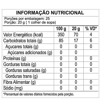 Polvilho 500g (DA TERRINHA)