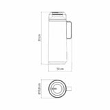 Garrafa Térmica - Vermelho Bordo (TRAMONTINA)