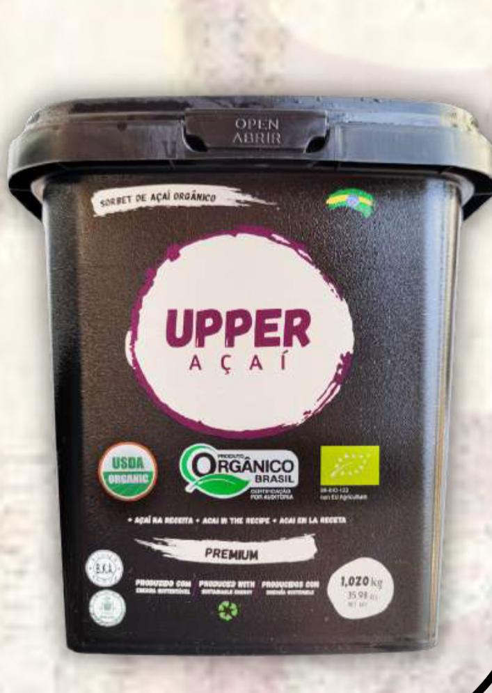 Organic Pure Acai Pulp 400g (UPPER)