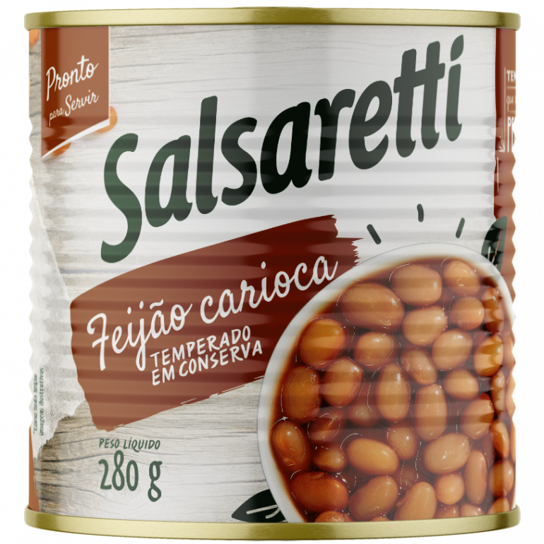 Feijão Cozido  em Conserva  (SALSARETTI) (VALIDADE MAIO/2024)- FINAL SALE