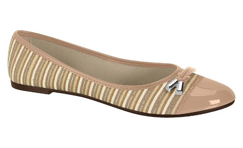 Stripes Ballerina - Nude (MOLECA) - FINAL SALE