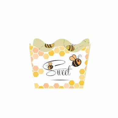 Cachepot truffle holder - Bee theme - Forminha cachepot  para doces - Abelhinha - Duster Festas
