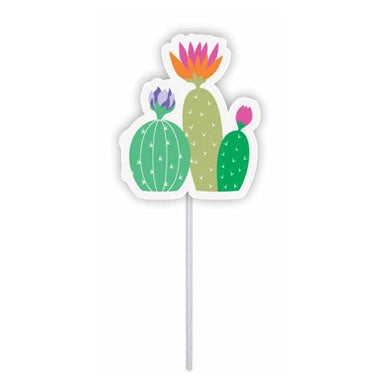 Cupcake toppers - 3 Cactus - 10 pcs | Duster Festas