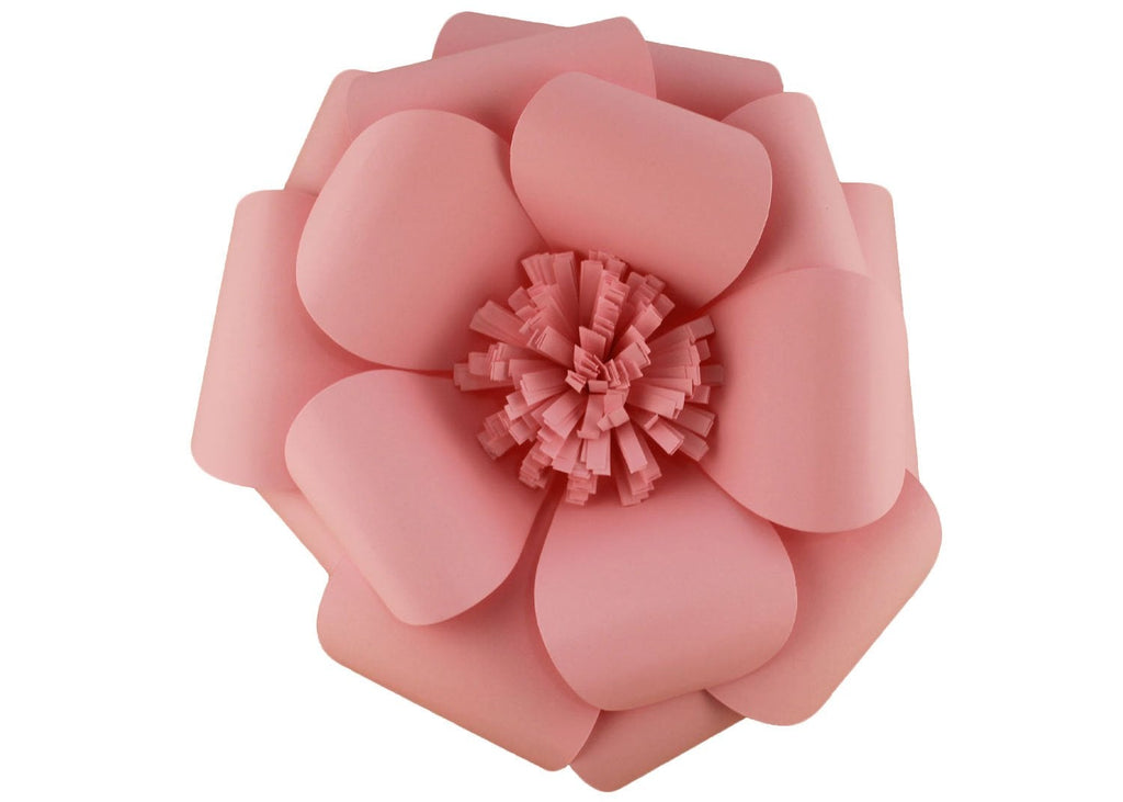 Decorative Giant Flower - Light pink Camellia - Decora Doces - Flor de papel - Camelia rosa claro