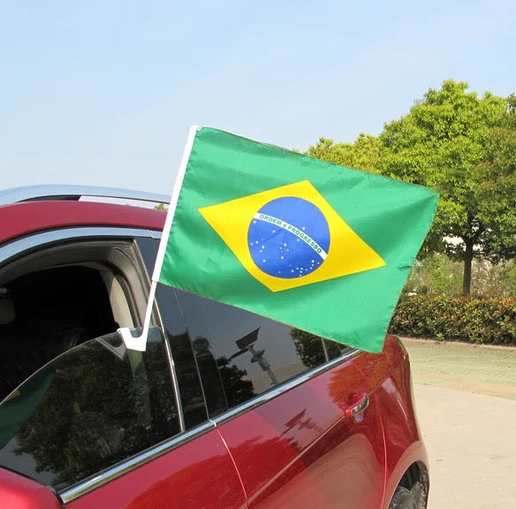 Bandeira para Janela de Carro do Brasil