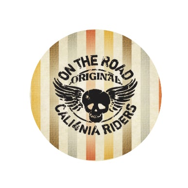 Round sticker - California theme - Adesivo redondo - California - Duster Festas 