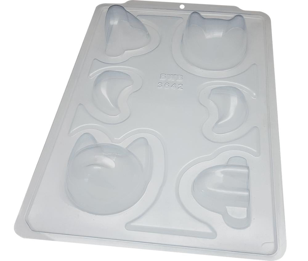 Semi-professional 3 piece chocolate mold - Fox | BWB 3642