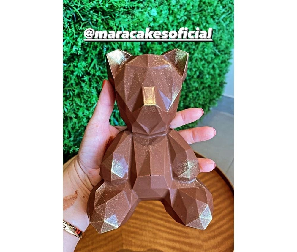 3 Piece Chocolate mold - Geometric Bear - Urso Geometric Especial - PORTO FORMAS CANADA - 1202