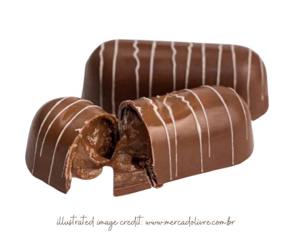Semi-professional 3 piece chocolate mold - Oblong Truffle | BWB 3525 - FINAL SALE