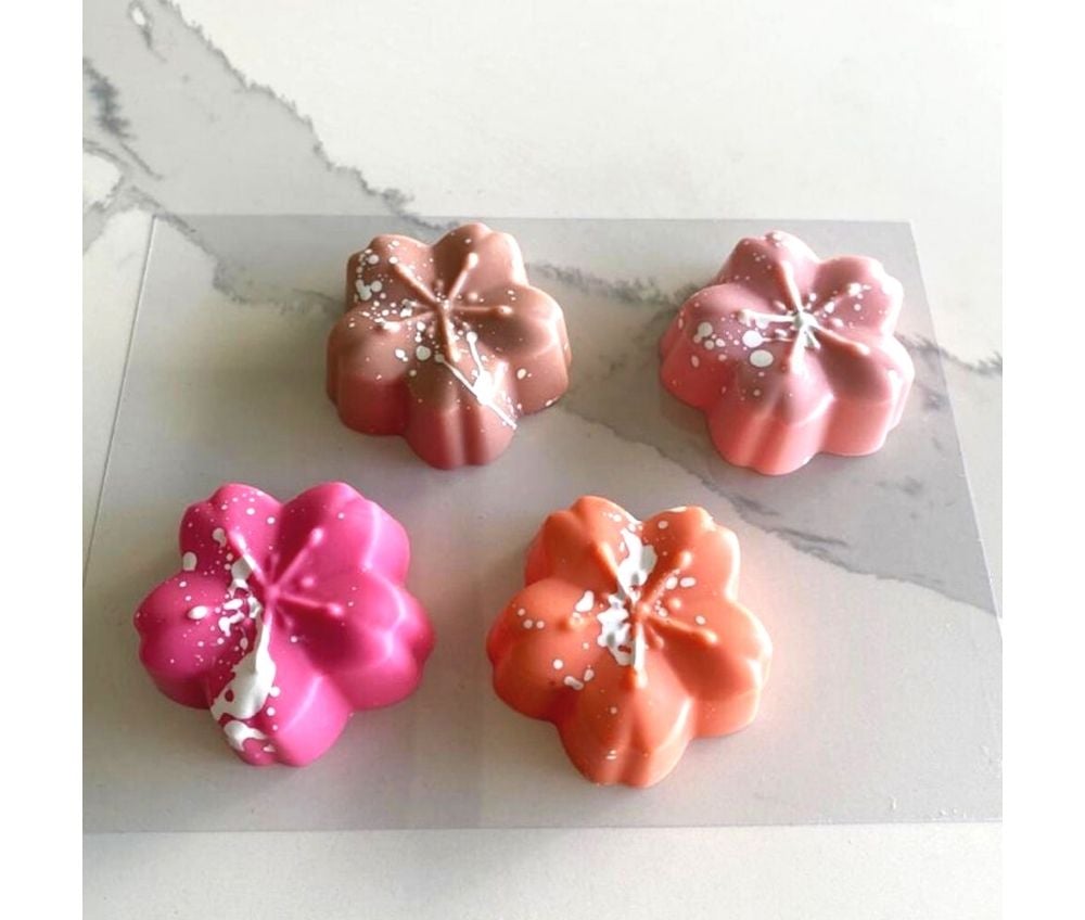 3 Piece Chocolate Mold for making SAKURA FLOWER in Canada - Forma Especial para Chocolate de FLOR DE SAKURA - BWB 9991